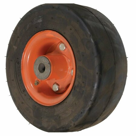 A & I PRODUCTS WHEEL-SMOOTH, 9X3.5X4, 4 PLY, ORANGE 9.1" x9.1" x4" A-B1CO84